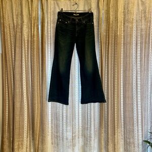 Levi's Dark Rinse Superlow Flare Jeans